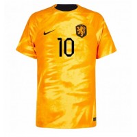 Camisa de time de futebol Holanda Memphis Depay #10 Replicas 1º Equipamento Mundo 2022 Manga Curta